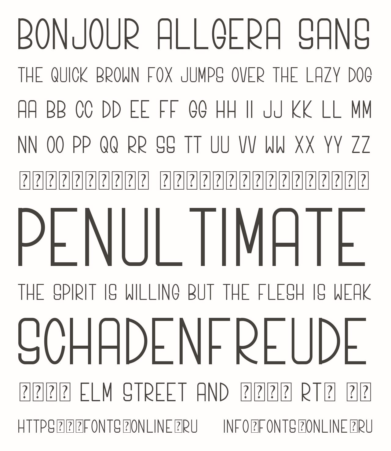Bonjour Allgera Sans Free Font Download